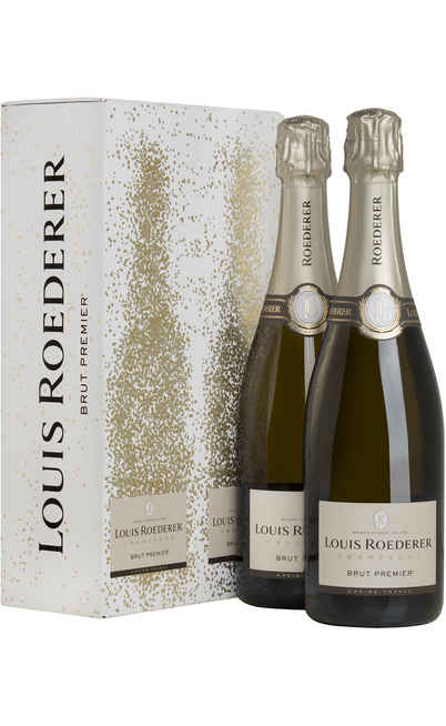 2 Bottles Champagne Brut AOC "Collection 243 in Box [LOUIS ROEDERER]