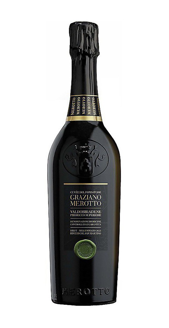 6 bottles di Cuvée del Fondatore "Graziano Merotto" Valdobbiadene Prosecco Superiore Brut DOCG Rive 