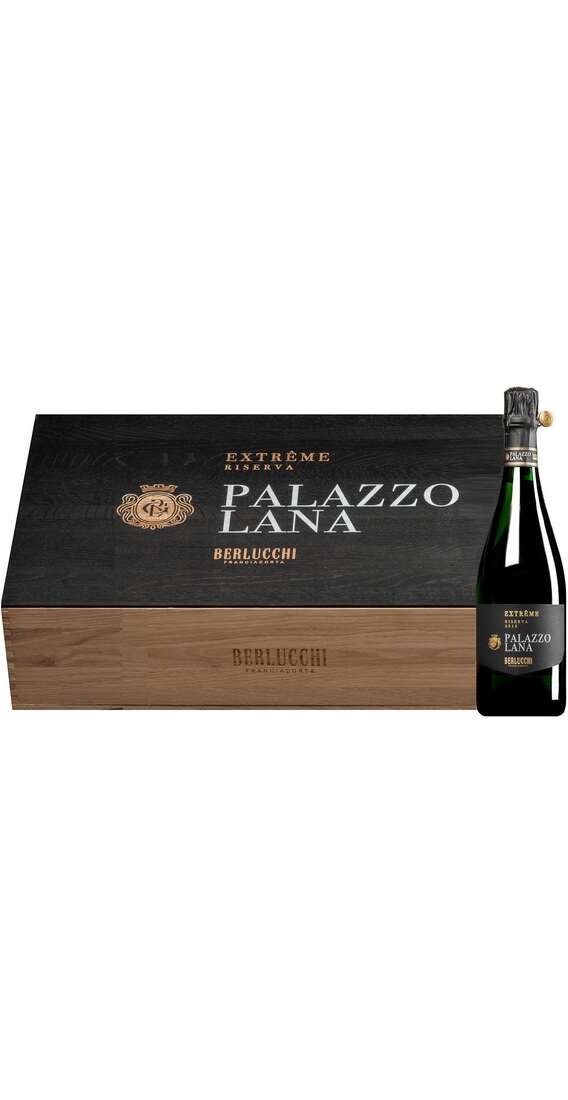 6 bottles Franciacorta  Extreme RISERVA "PALAZZO LANA EXTREME" extra brut in Wooden Box