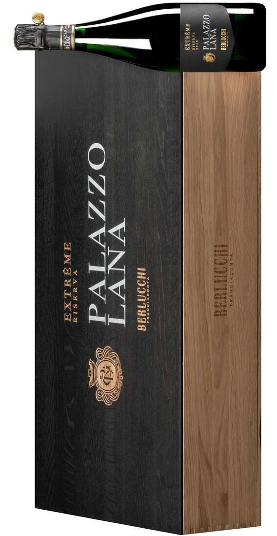 6 bottles Franciacorta  Extreme RISERVA "PALAZZO LANA EXTREME" extra brut in Wooden Box