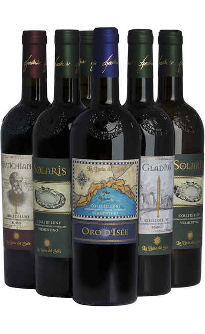 Auswahl von 6 ligurischen Weinen [Baia del Sole]