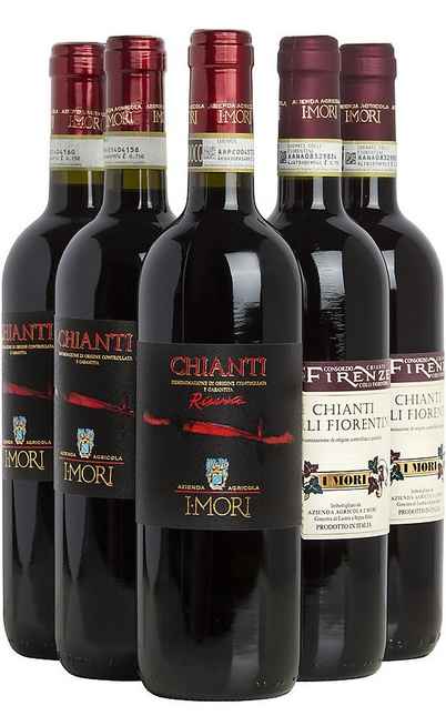 Auswahl von 6 toskanischen Weinen [I Mori]