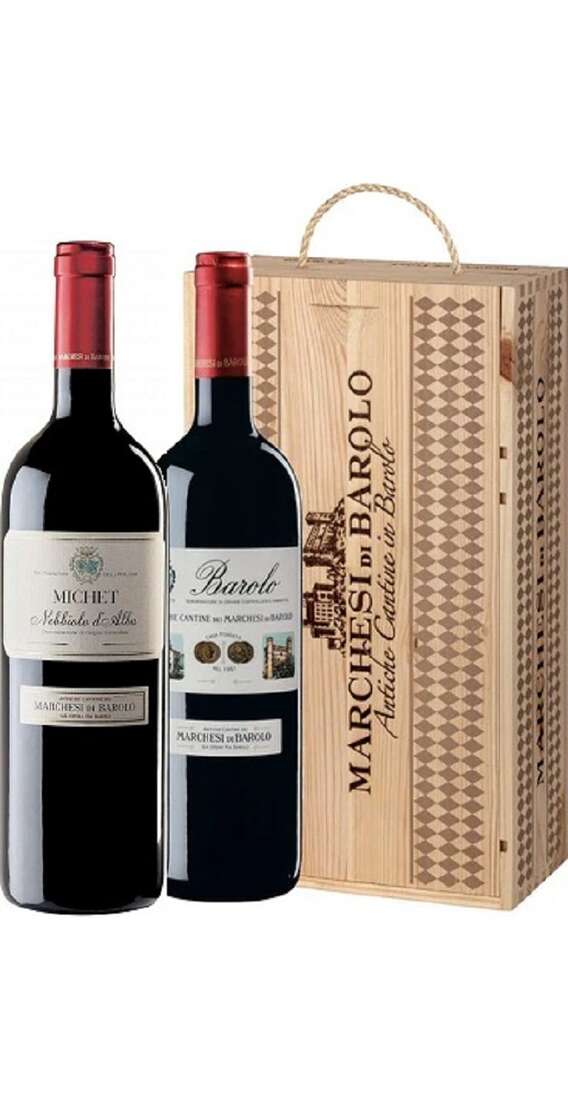 Barolo and Nebbiolo in a Wooden Case