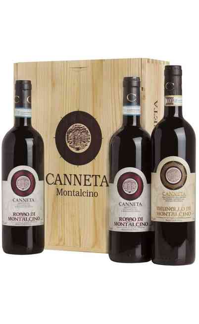 Brunello Montalcino et Rosso Montalcino en coffret bois