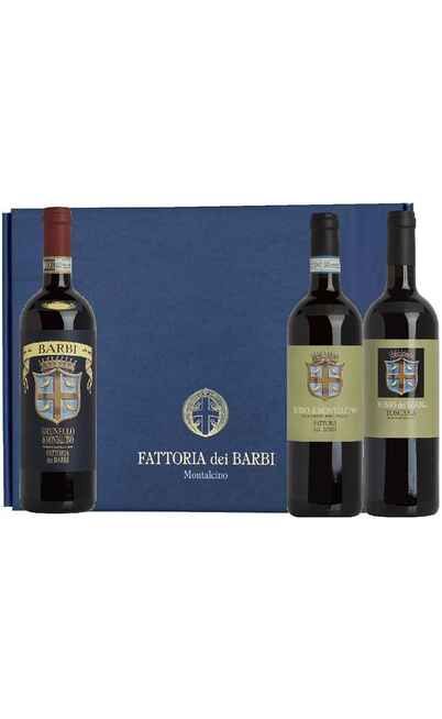 Brunello, Rosso di Montalcino and Rosso dei Barbi in a box [BARBI]