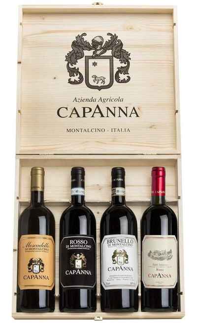 Caisse Bois 4 Vins Cave Capanna [Capanna]