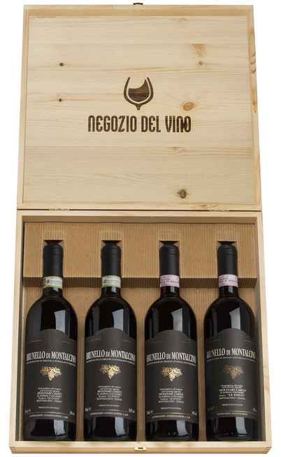 Caisse bois verticale Brunello di Montalcino DOCG 2006 - 2007 - 2010 - 2013 [Molinari Carlo]