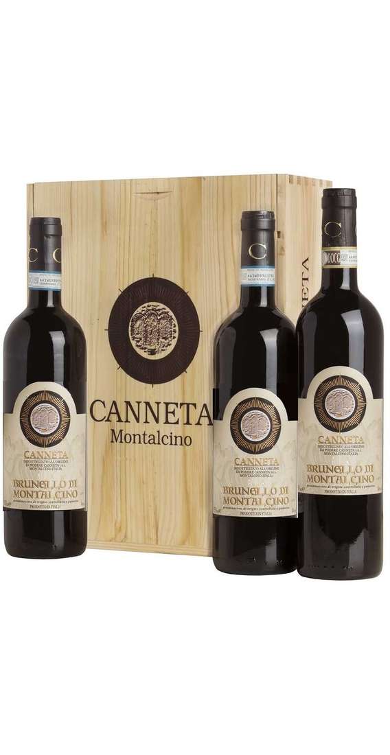 Caisse bois verticale Brunello di Montalcino DOCG 2016 - 2017 - 2019