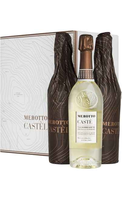 Carton de 6 bouteilles de Valdobbiadene Prosecco Superiore Extra Dry Millesimato "CASTÈ" DOCG [Merotto]