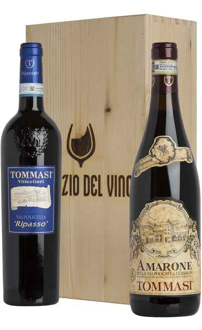 Cassa di Legno 2 Vini Amarone e Ripasso [TOMMASI]