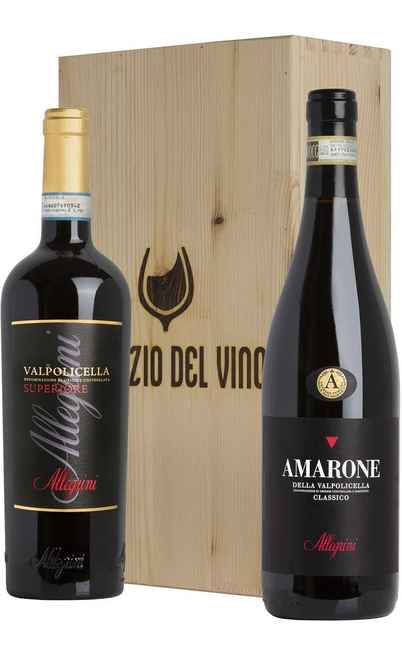 Cassa di Legno 2 Vini Amarone e Valpolicella Superiore [Allegrini]