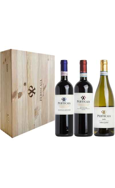 Cassa di Legno 3 Vini Cantina Perticaia [Perticaia]