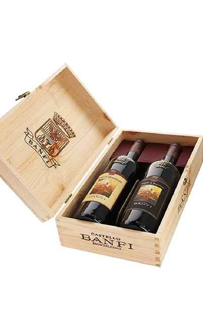 Cassa di Legno Brunello e Rosso di Montalcino Cantina Banfi [BANFI]