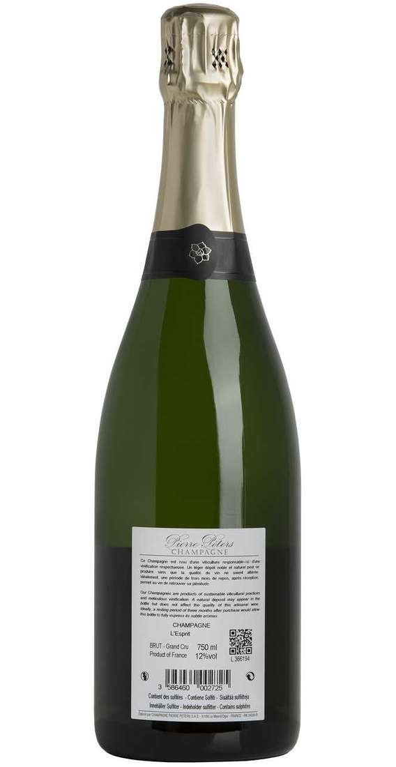 Champagne Brut Millesimé Grand Cru L'Esprit de 2020 Blanc de Blancs GRAND CRU