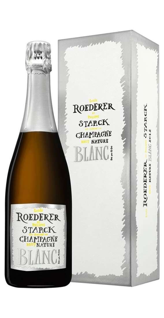 Champagne Brut Nature Blanc Louis Roederer & Philippe Starck 2015 Coffret