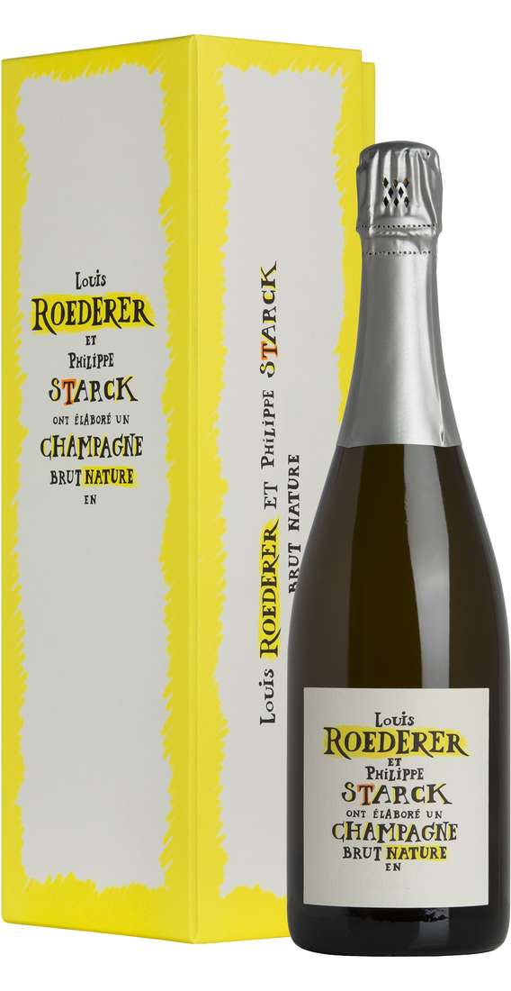 Champagne Brut Nature Blanc Louis Roederer & Philippe Starck 2015 Verpackt