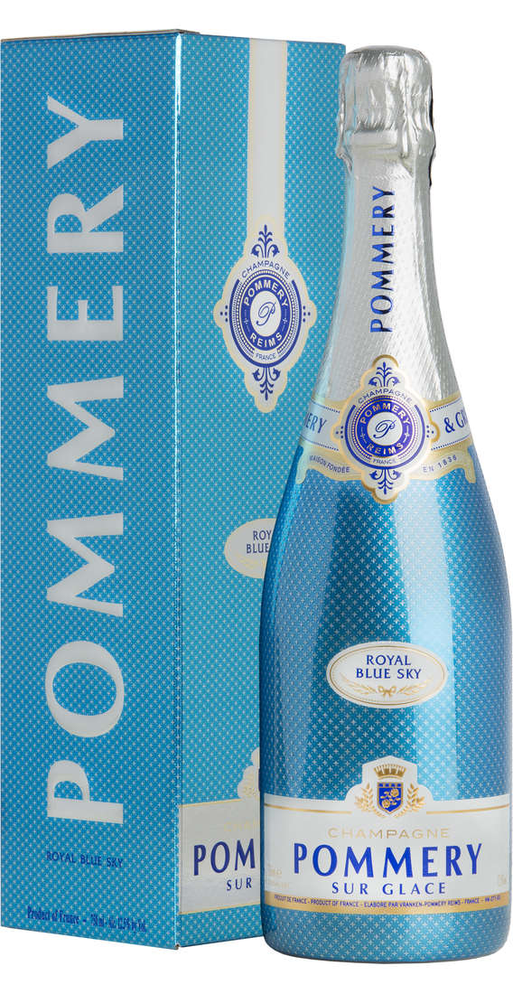 Champagne Dry "ROYAL BLUE SKY" verpackt
