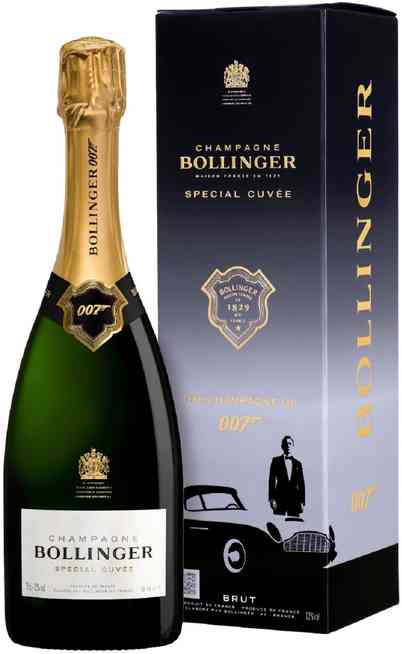 Champagner Bollinger Special Cuvée „007“ verpackt