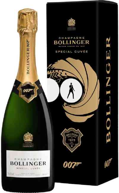 Champagner Bollinger Special Cuvée „007“ verpackt