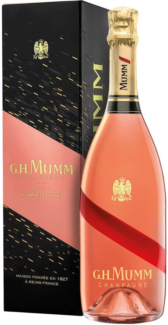 Champagner Grand Cordon Rosé Brut verpackt