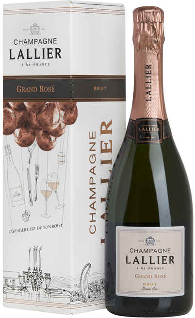 Champagner GRAND ROSE GRAND CRU verpackt [LALLIER]