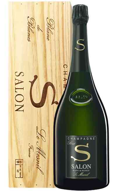 Champagner SALON 2013 BLANC de BLANCS „S“ im Holzkasten
