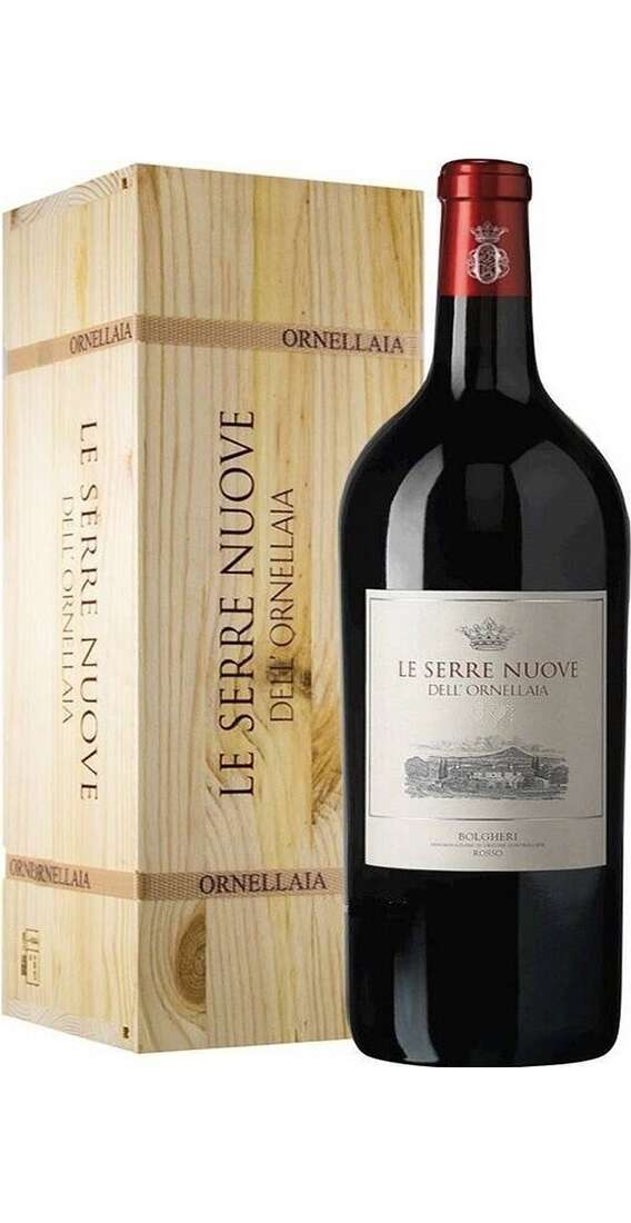 Doppelmagnum 3 Liter Bolgheri Le Serre Nuove dell'Ornellaia DOC in Holzkiste