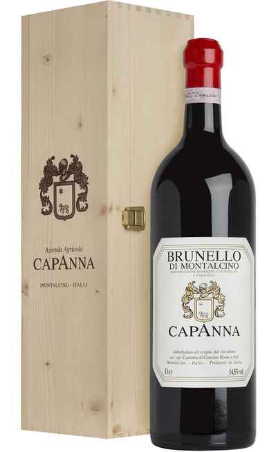 Doppelmagnum 3 Liter Brunello di Montalcino DOCG 2018 in Holzkiste [Capanna]