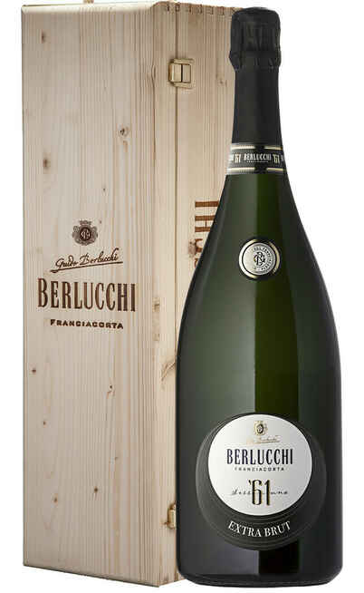 Doppelmagnum 3 Liter Franciacorta Extra Brut '61 DOCG in Holzkiste [Berlucchi]