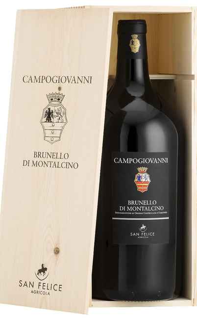Doppio Magnum 3 Litri Brunello di Montalcino "CAMPOGIOVANNI" DOCG in Cassa Legno [SAN FELICE]