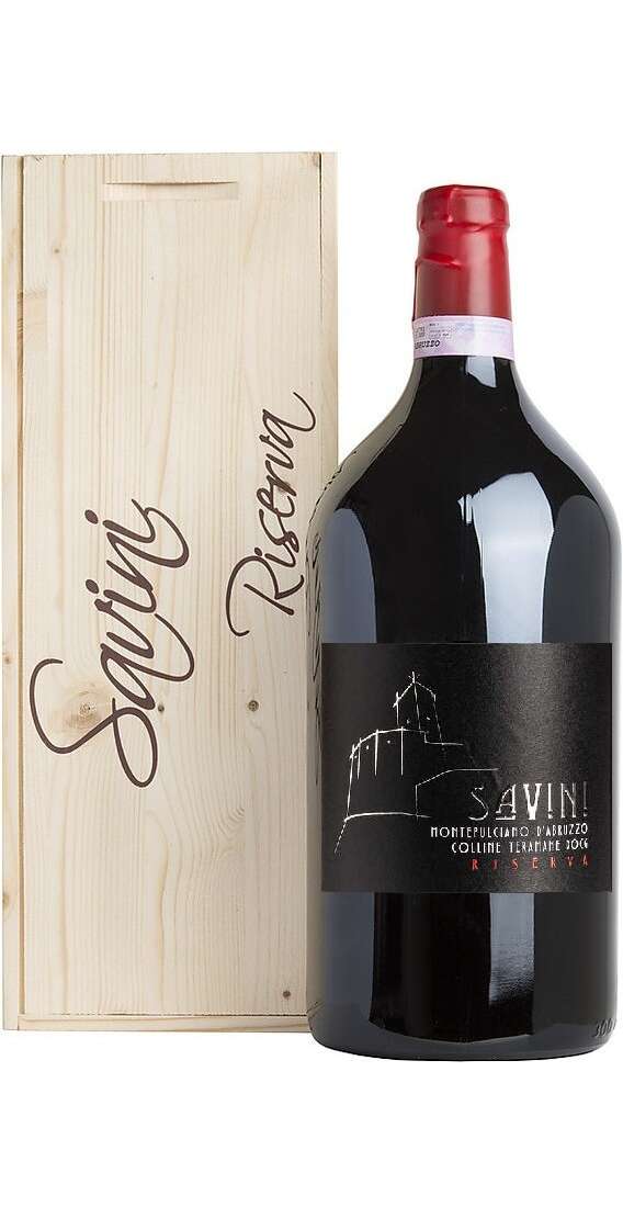 Doppio Magnum 3 Litri Montepulciano D'Abruzzo Colline Teramane DOCG in Cassa Legno