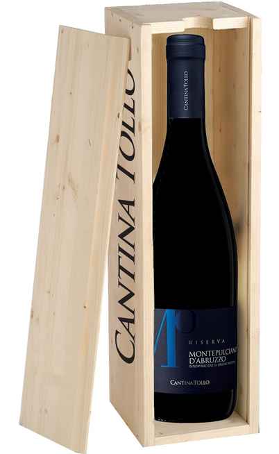 Doppio Magnum 3 Litri Montepulciano d'Abruzzo Riserva "MO" DOP in Cassa Legno [TOLLO]