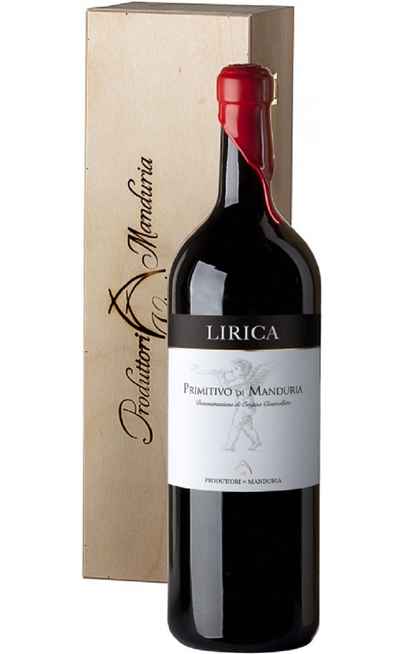 Doppio Magnum 3 Litri Primitivo di Manduria "Lirica" DOC in Cassa Legno [PRODUTTORI DI MANDURIA]