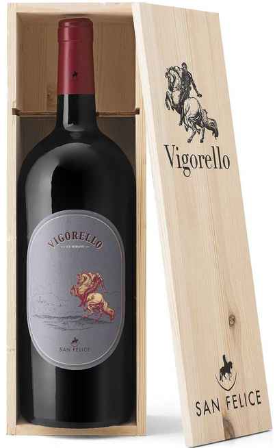 Doppio Magnum 3 Litri Toscana "VIGORELLO" in Cassa Legno [SAN FELICE]