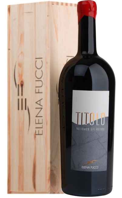 Double Magnum 3 Liters Aglianico del Vulture "TITOLO" DOC in Wooden Box [ELENA FUCCI]