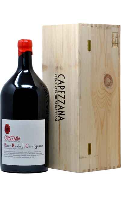 Double Magnum 3 Liters Barco Reale di Carmignano DOC BIO in wooden case [CAPEZZANA]