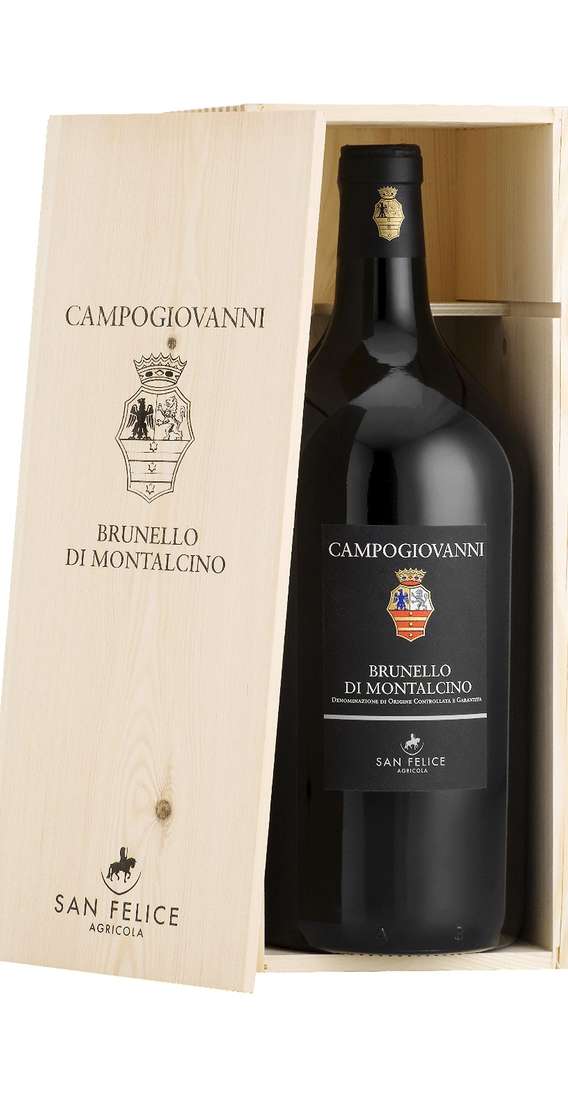 Double Magnum 3 Liters Brunello di Montalcino "CAMPOGIOVANNI" DOCG in Wooden Box
