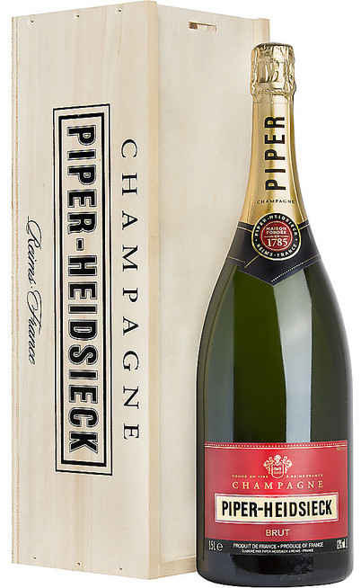Double Magnum  3 Liters Champagne Piper-Heidsieck Brut in Wooden Box [PIPER-HEIDSIECK]