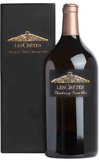 Double Magnum 3 Liters Chardonnay Cuvée Bois Valle d’Aosta DOP in Wooden Box [Les Cretes]