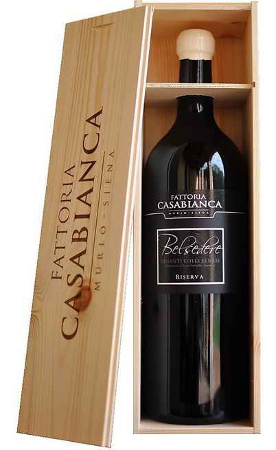 Double Magnum 3 Liters Chianti Riserva "Belsedere" 2008 In Wooden Box [Fattoria Casa Bianca]