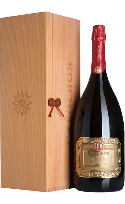 Double Magnum 3 Liters Franciacorta Brut Cabochon in Wooden Box [MONTE ROSSA]
