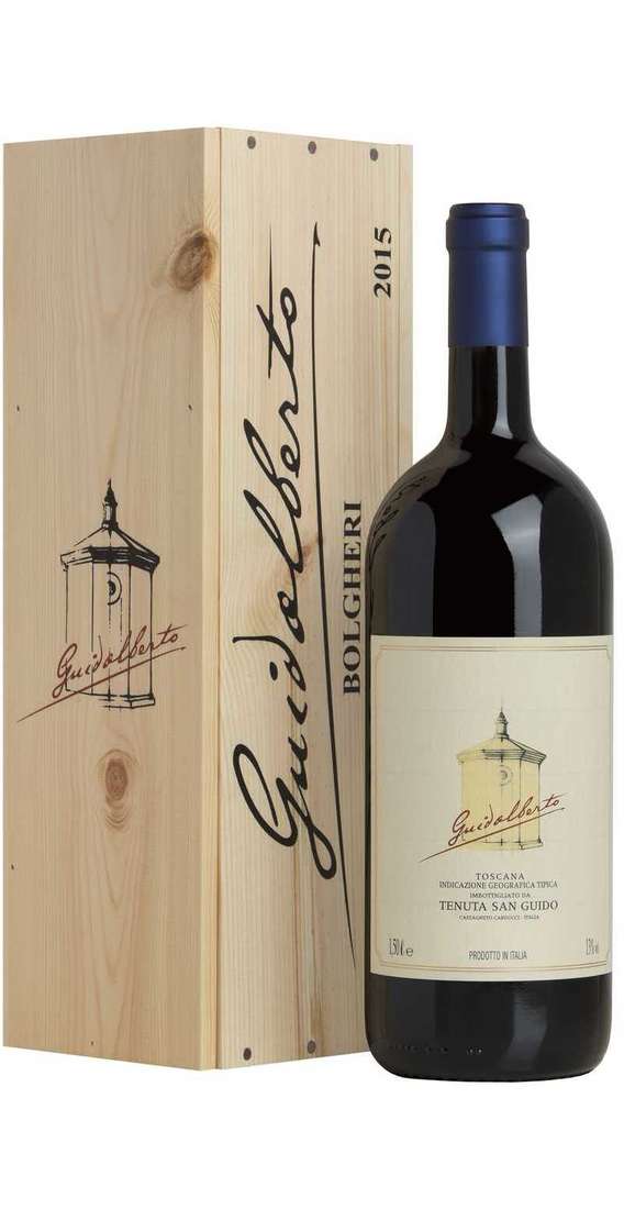 Double Magnum 3 Liters Guidalberto in Wooden Box