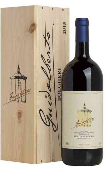Double Magnum 3 Liters Guidalberto in Wooden Box