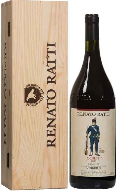 Double Magnum 3 Liters Langhe Nebbiolo "Ochetti" DOC in Wooden Box [RATTI]