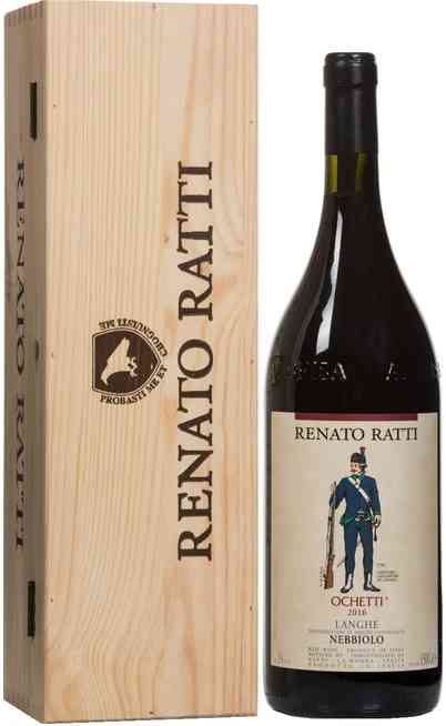 Double Magnum 3 Liters Langhe Nebbiolo "Ochetti" DOC in Wooden Box