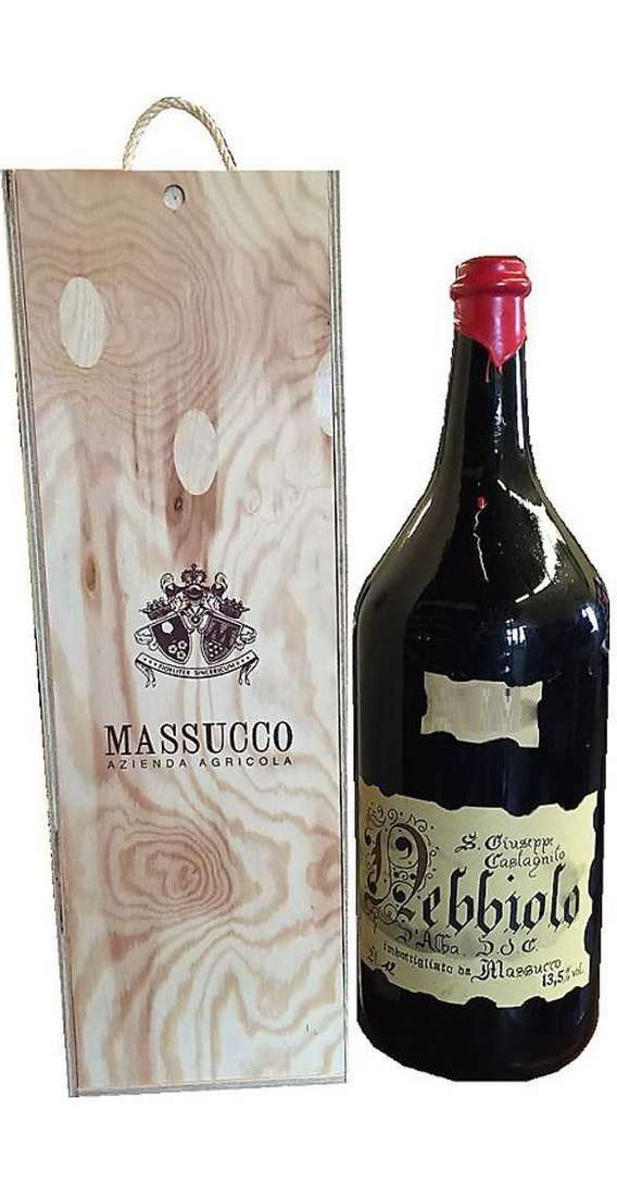 Double Magnum 3 Liters Nebbiolo d'Alba DOC in Wooden Box