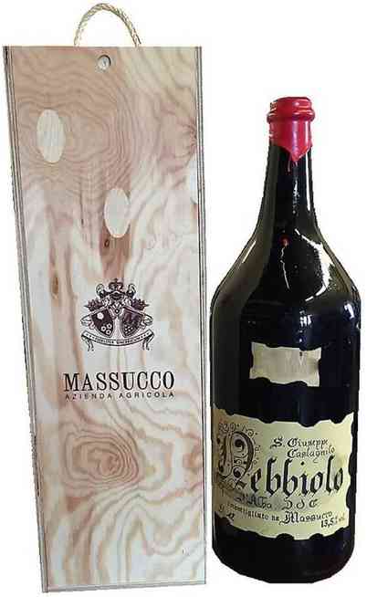 Double Magnum 3 Liters Nebbiolo d'Alba DOC in Wooden Box