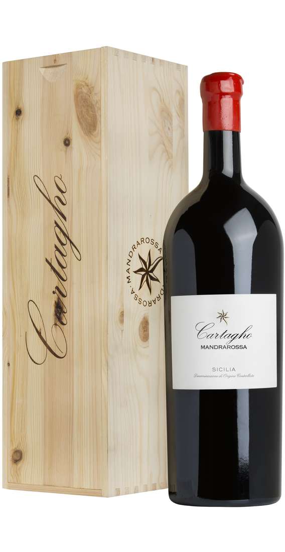 Double Magnum 3 Liters Nero d’Avola "Cartagho" DOC in Wooden Box