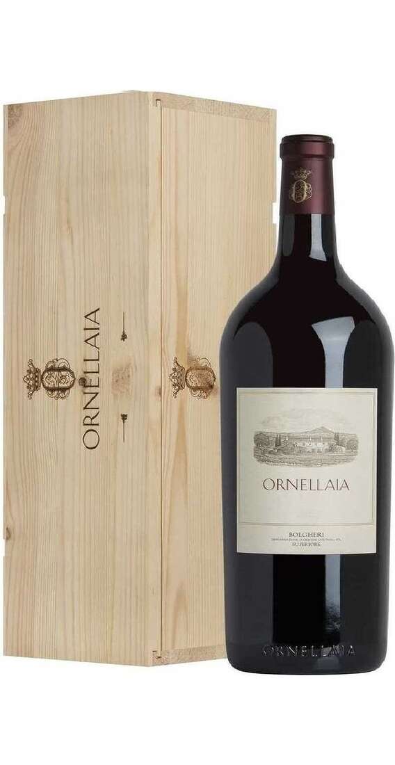 Double Magnum 3 Liters ORNELLAIA Bolgheri Superiore 2021 DOC in Wooden Case