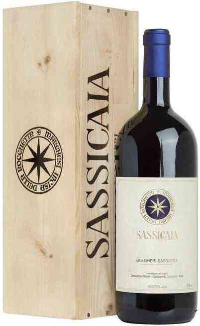 Double Magnum 3 Liters Sassicaia 2020 in wooden case